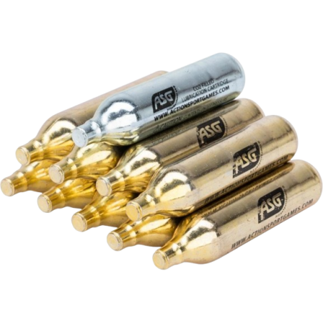 ASG - CARTOUCHES CO2 ULTRAIR ASG 12GRS X9 ET 1X ENTRETIEN