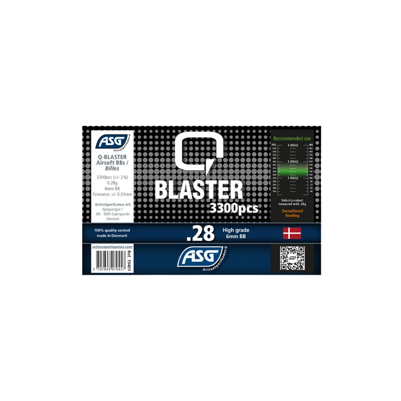 ASG - BILLES 0.28G Q BLASTER EN BOUTEILLE DE 3300 ASG - BILLES 0.28G Q BLASTER EN BOUTEILLE DE 3300
