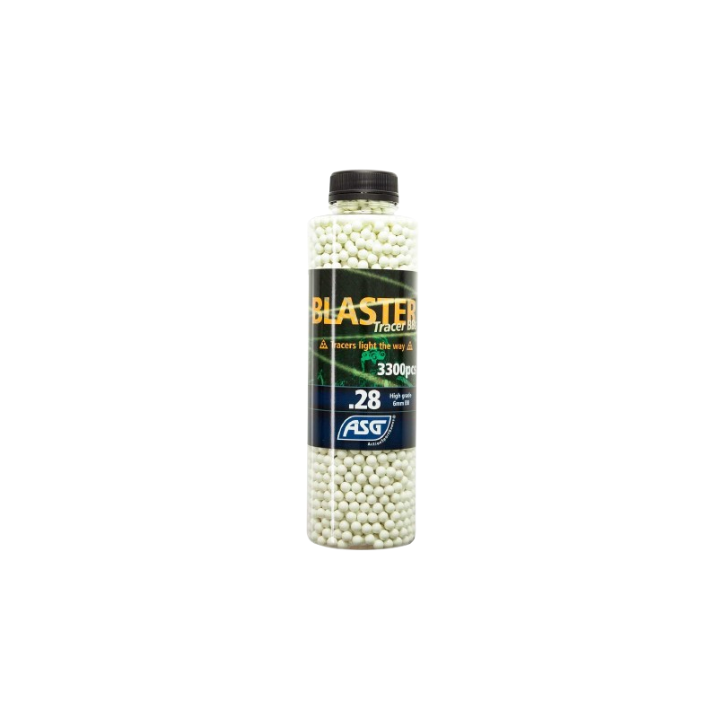 ASG - BILLES 0.28G BLASTER TRACANTES VERTES EN BOUTEILLE DE 3300 ASG - BILLES 0.28G BLASTER TRACANTES VERTES EN BOUTEILLE DE 3300