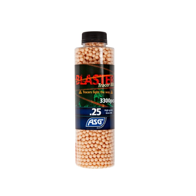 ASG - BILLES 0.25G BLASTER TRACANTES ROUGES EN BOUTEILLE DE 3300 ASG - BILLES 0.25G BLASTER TRACANTES ROUGES EN BOUTEILLE DE 3300
