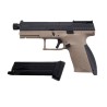 COLOMBISPORTS - PISTOLET 6MM CZ P10C OR-OT CO2 BLOWBACK NOIR ET TAN