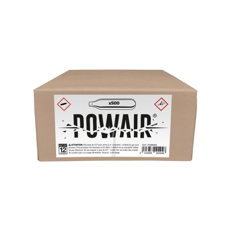 Powair - CARTOUCHES CO2 12GR X 500