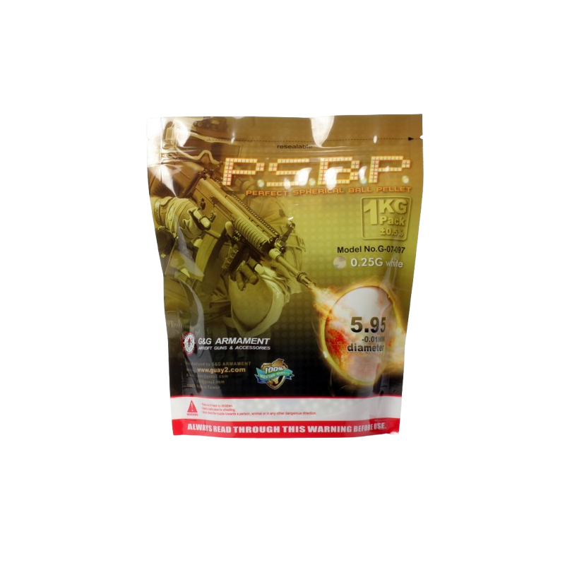 G&G Armament - BILLES 0.25G PERFECT EN SACHET DE 1KG G&G Armament - BILLES 0.25G PERFECT EN SACHET DE 1KG