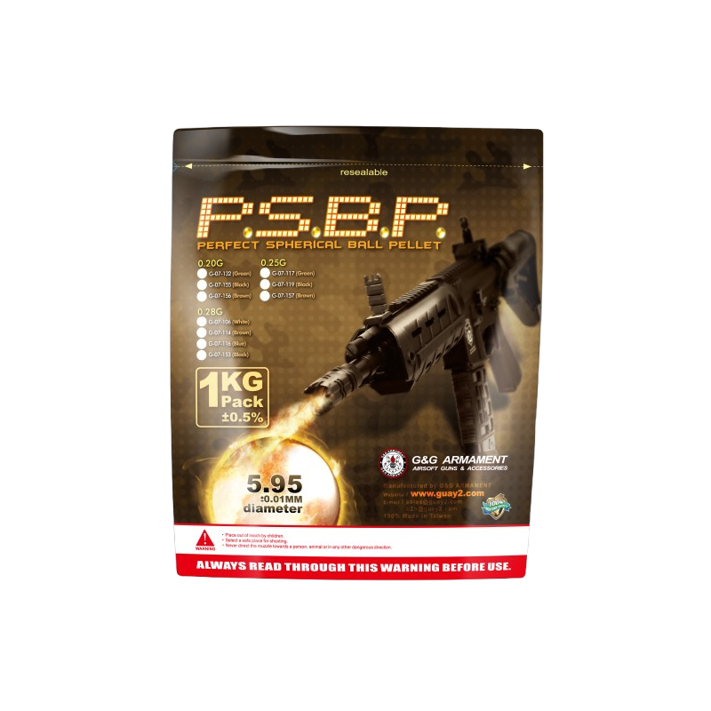 G&G Armament -BILLES 0.28G PERFECT EN SACHET DE 1KG