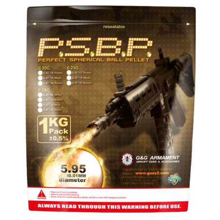 G&G Armament -BILLES 0.28G PERFECT EN SACHET DE 1KG