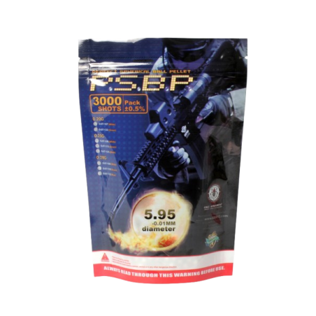 G&G Armament - BILLES 0.20G PERFECT WHITE PAR 3000