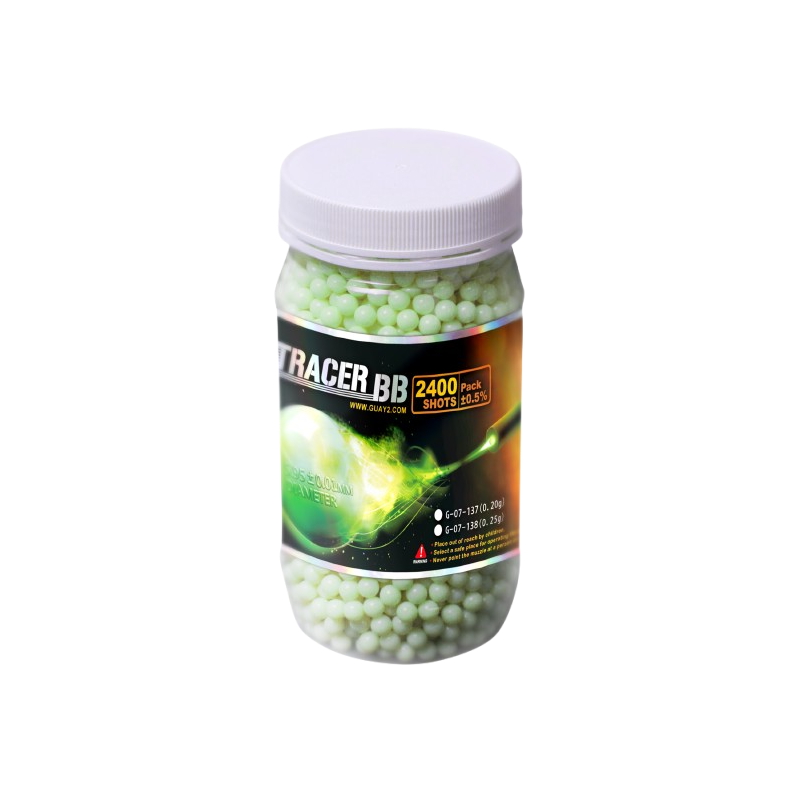 G&G ARMAMENT-BILLES TRACANTES 0.20G VERTES PAR 1000 G&G ARMAMENT-BILLES TRACANTES 0.20G VERTES PAR 1000