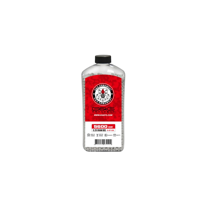 G&G ARMAMENT - BILLES 0.20G PERFECT EN BOUTEILLE DE 5600 G&G ARMAMENT - BILLES 0.20G PERFECT EN BOUTEILLE DE 5600