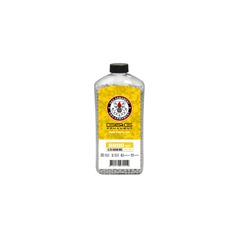 G&G ARMAMENT - BILLES 0.25G PERFECT EN BOUTEILLE DE 5600