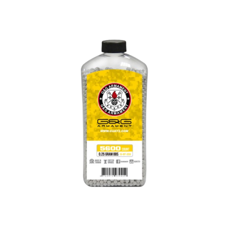 G&G ARMAMENT - BILLES 0.25G PERFECT EN BOUTEILLE DE 5600