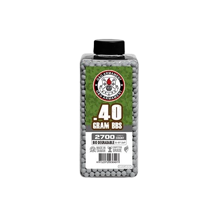 G&G ARMAMENT - BILLES BIO 0.40G GRISES EN BOUTEILLE DE 2700
