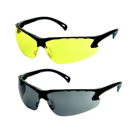 ASG - LUNETTES DE PROTECTION CE JAUNE BRANCHES NOIRS