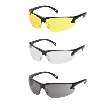ASG - LUNETTES DE PROTECTION CE TRANSPARENTES BRANCHES NOIRS