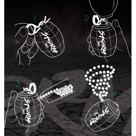 ASG - GRENADE GAZ STORM 360 LIME