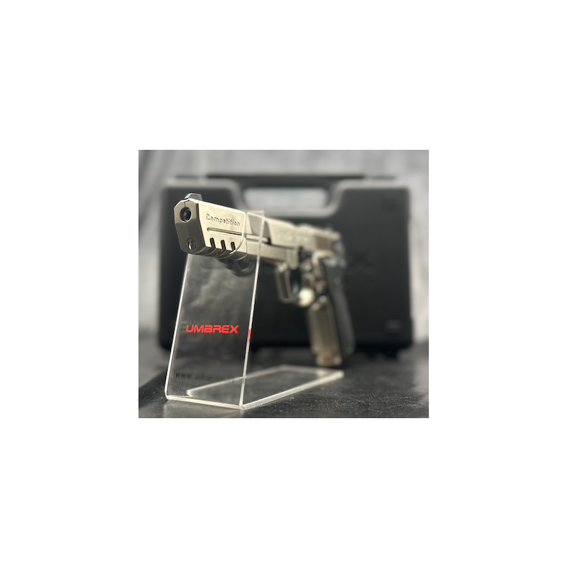 Umarex - Pistolet CP88 COMPETITION 5.6'' NICKEL WALTHER CO2 CAL 4.5MM