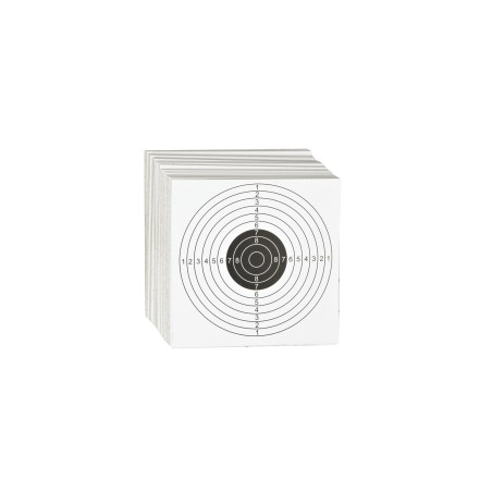 ASG - CIBLE 14X14 MARQUAGE NOIR AVEC SCORE X100