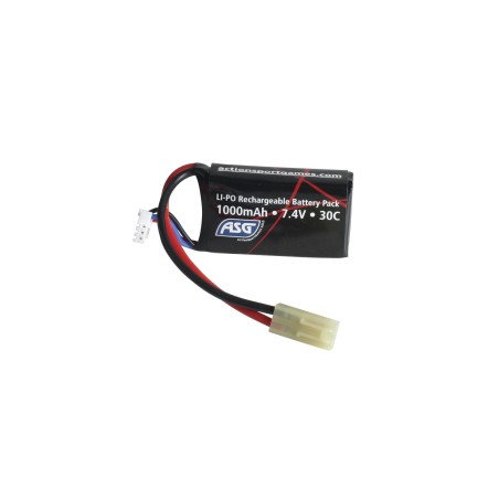 ASG - BATTERIE LI-PO 7.4V 1000MAH 1 STICK COMPACTE