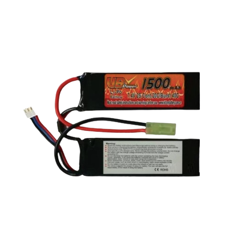 Colombisports - BATTERIE LI-PO 7.4V 1500MAH 2 STICKS (GARDEMAIN)