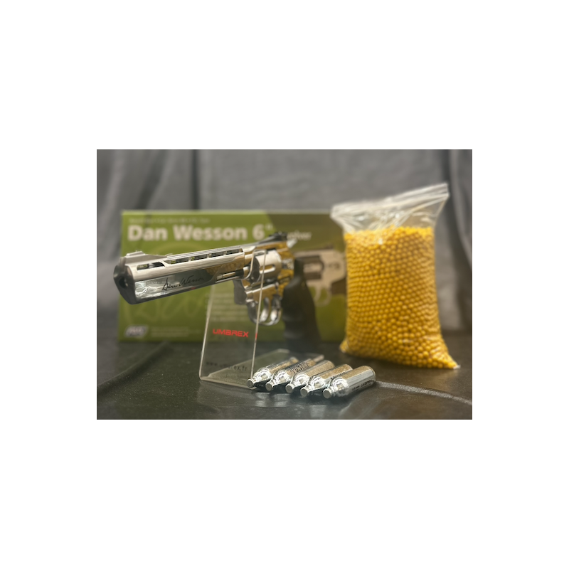 Colombisport - REVOLVER 6MM DAN WESSON 6'' CO2 SILVER Colombisport - REVOLVER 6MM DAN WESSON 6'' CO2 SILVER