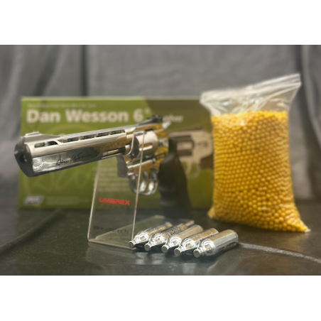 Colombisport - REVOLVER 6MM DAN WESSON 6'' CO2 SILVER