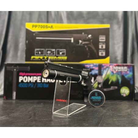 Pack Pistolet PCP + Pompe + Plombs - PP700S - Fiable et pas cher - Calibre 4,5MM
