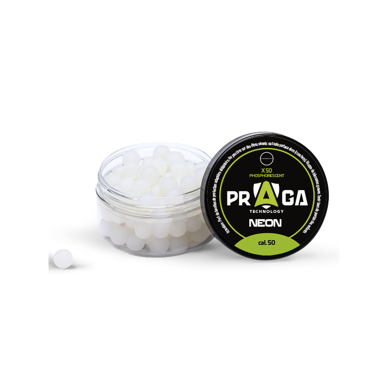 PRAGA - BILLES PHOSPHORESCENTES VERTES CAL.50 X50