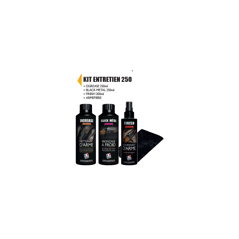 KIT ENTRETIEN 250 DGREASE+BLACK METAL+FINISH