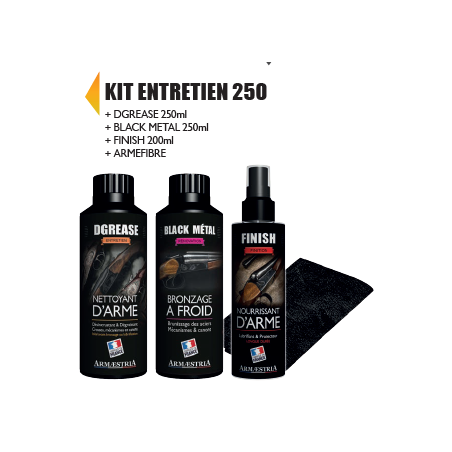 KIT ENTRETIEN 250 DGREASE+BLACK METAL+FINISH