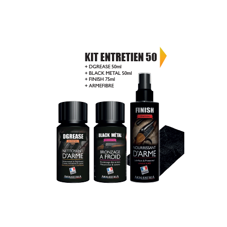 KIT ENTRETIEN 50 DGREASE+BLACK METAL+FINISH