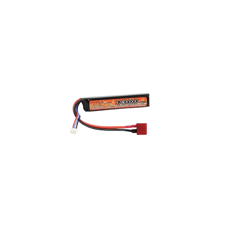 Colombisports - BATTERIE LI-PO 7.4V 1300MAH 1 STICK DEAN
