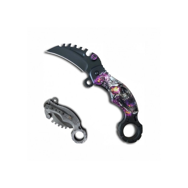 Fuentes - COUTEAU KARAMBIT TETE DE MORT 6.1 CM Fuentes - COUTEAU KARAMBIT TETE DE MORT 6.1 CM