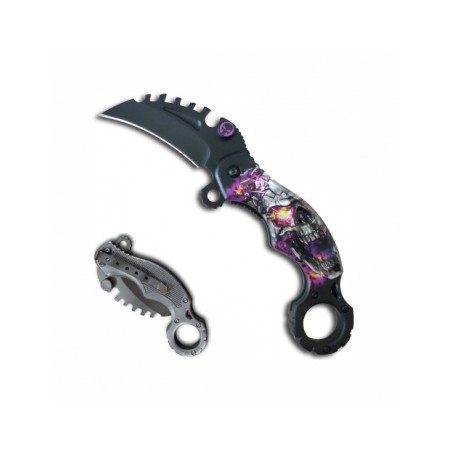 Fuentes - COUTEAU KARAMBIT TETE DE MORT 6.1 CM