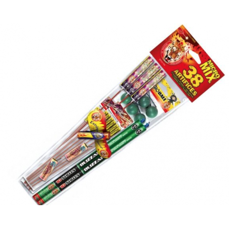 PYRAGRIC - Assortiment 38 artifices - Micro Mix