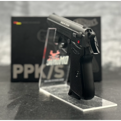 UMAREX - PISTOLET "WALTHER PPK/S BLK" - BBS 6MM - GAZ 1,0 J