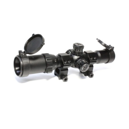 Colombisports - LUNETTE 1-4X28E ROUGE/VERT/BLEU (NOIR)