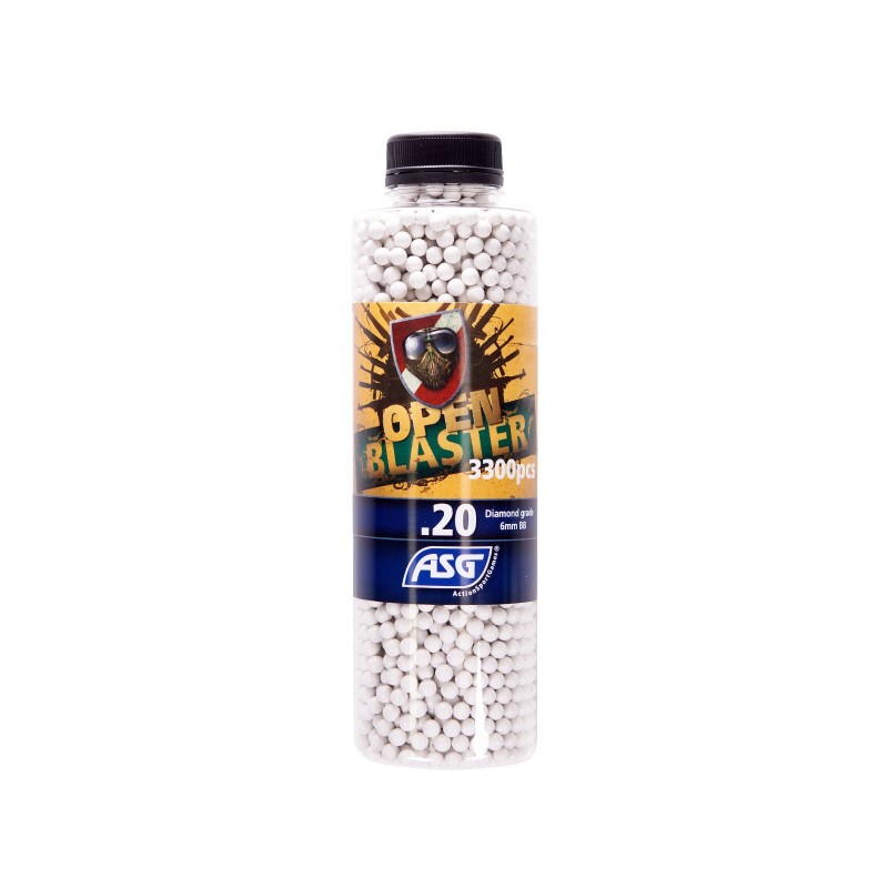 ASG - BILLES BIO 0.20G OPEN BLASTER EN BOUTEILLE DE 3300 ASG - BILLES BIO 0.20G OPEN BLASTER EN BOUTEILLE DE 3300