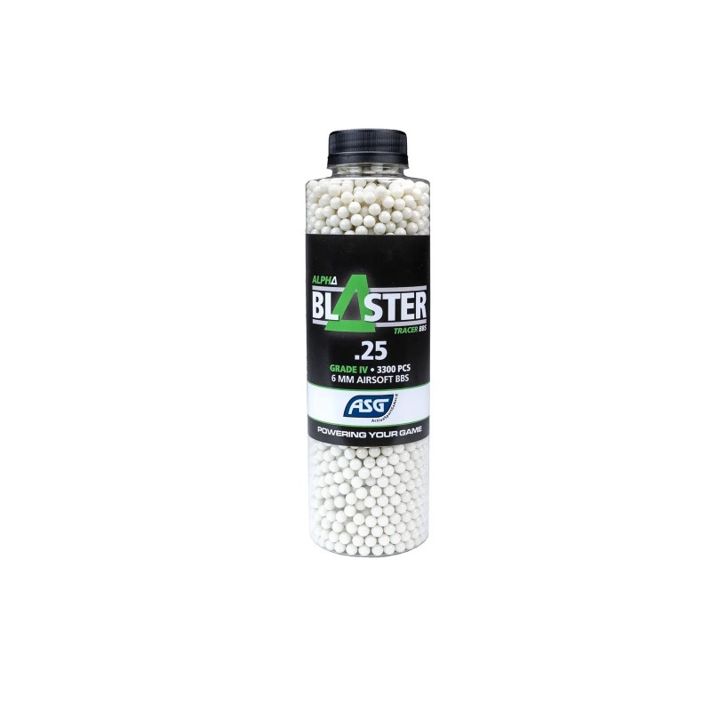 ASG - BILLES 0.25G ALPHA BLASTER TRACANTE EN BOUTEILLE DE 3300 ASG - BILLES 0.25G ALPHA BLASTER TRACANTE EN BOUTEILLE DE 3300
