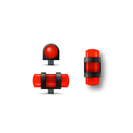 MEGALINE- GUIDON FLUO ROUGE AJOURE M3.5 D4 L11