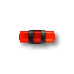 GUIDON FLUO ROUGE AJOURE M3...