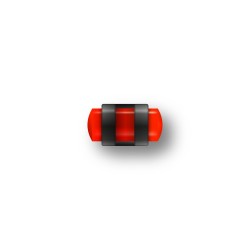GUIDON FLUO ROUGE AJOURE M3...