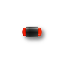 MEGALINE - GUIDON FLUO ROUGE PLEIN M3 D3.5 L8