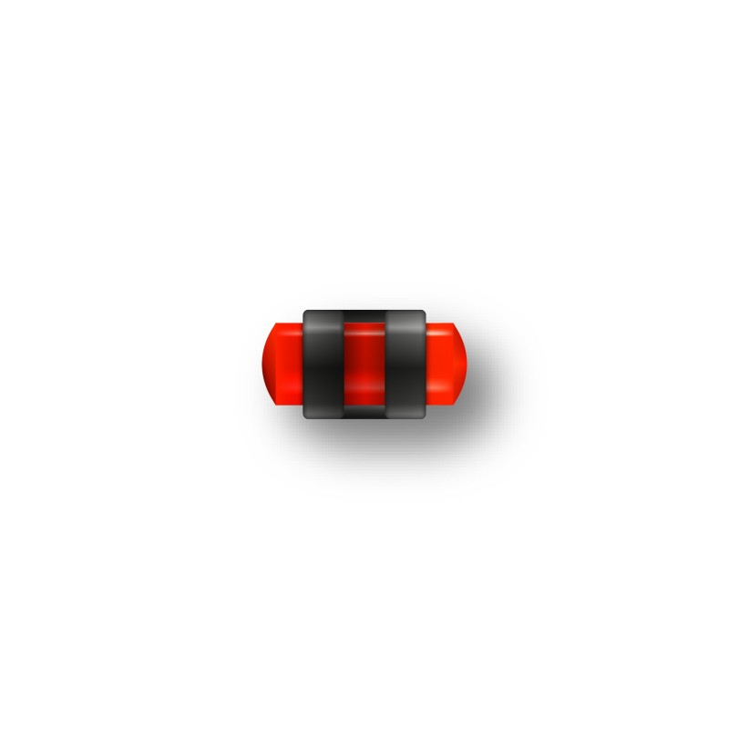 MEGALINE - GUIDON FLUO ROUGE AJOURE M3 D3 L7.5 MEGALINE - GUIDON FLUO ROUGE AJOURE M3 D3 L7.5