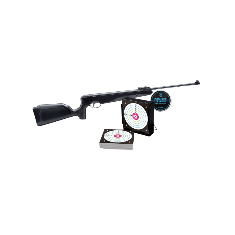 SNOWPEAK - PACK CARABINE SR1200S C4.5 19.9J + PLOMBS + CIBLES + PORTE CIBLE