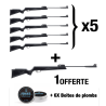 MEGA PROMO SNOWPEAK - PACK 6X CARABINES SR1000X C4.5 19.9J + 6 boites de plombs