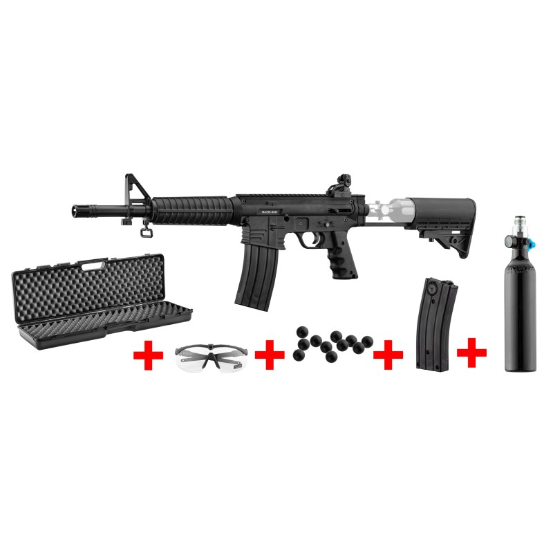 Super promo sur notre Pack AR15 Defense Cal .68 semi-auto à air Super promo sur notre Pack AR15 Defense Cal .68 semi-auto à air
