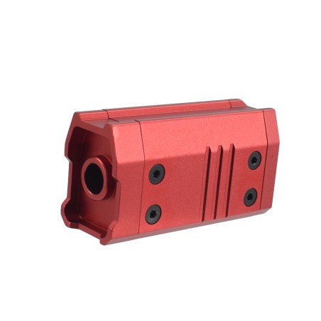 GARDE MAIN SILENCIEUX ROUGE COURT 70MM