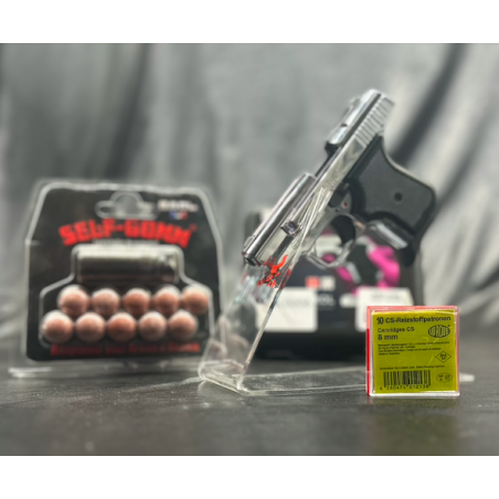 Avec un format miniature, le pistolet Tuna est l'un des plus petits pistolets à blanc.