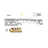 CULASSE AAP01 FUKU-2 CNC Silver / OR - Long Cutout version
