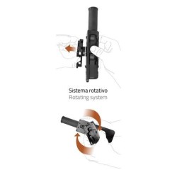 Porte-lampe polymère orientable noire