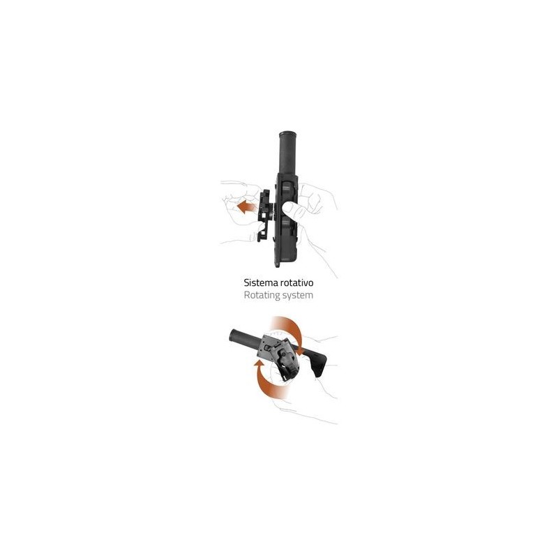Porte-lampe polymère orientable noire Porte-lampe polymère orientable noire